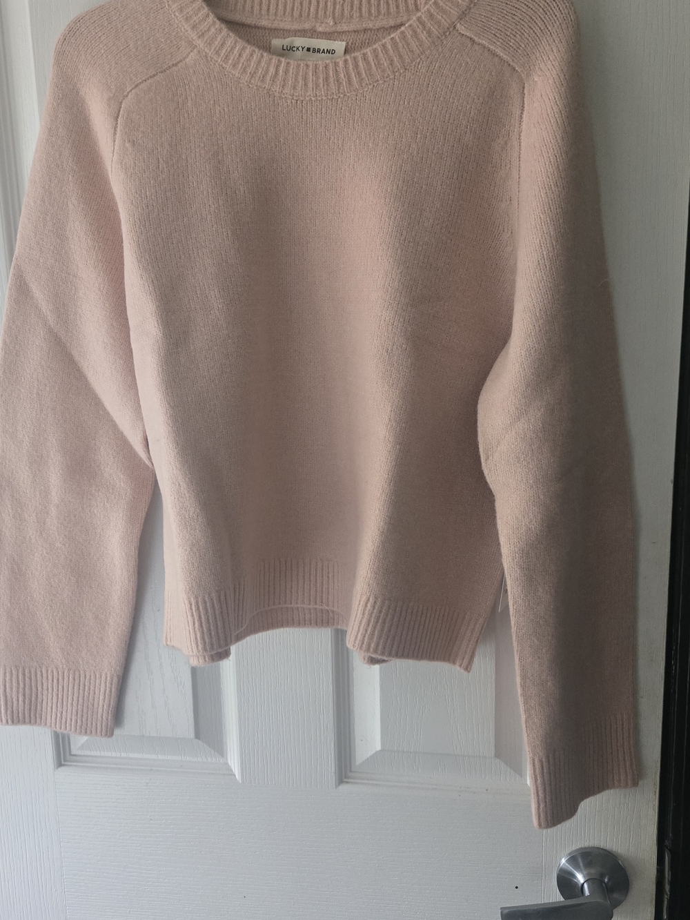 Lucky Brand Pale Blush Crewneck Sweater